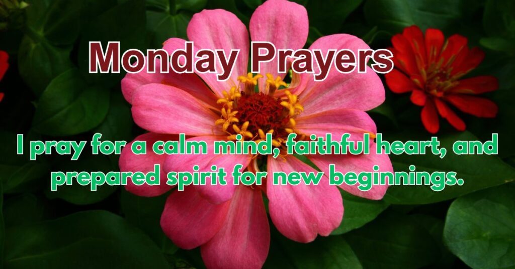 Monday Prayers for a Fresh Start