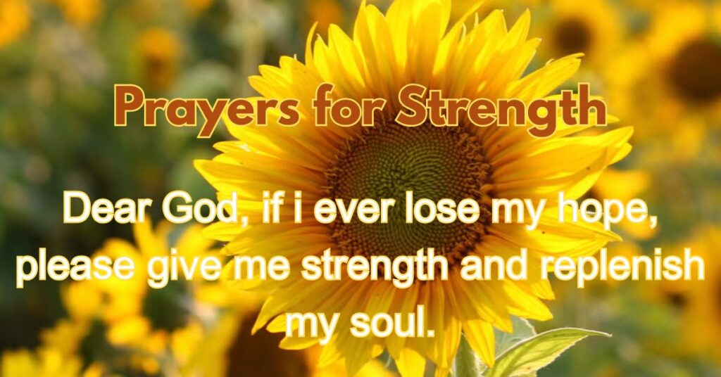 Simple Prayers for Strength