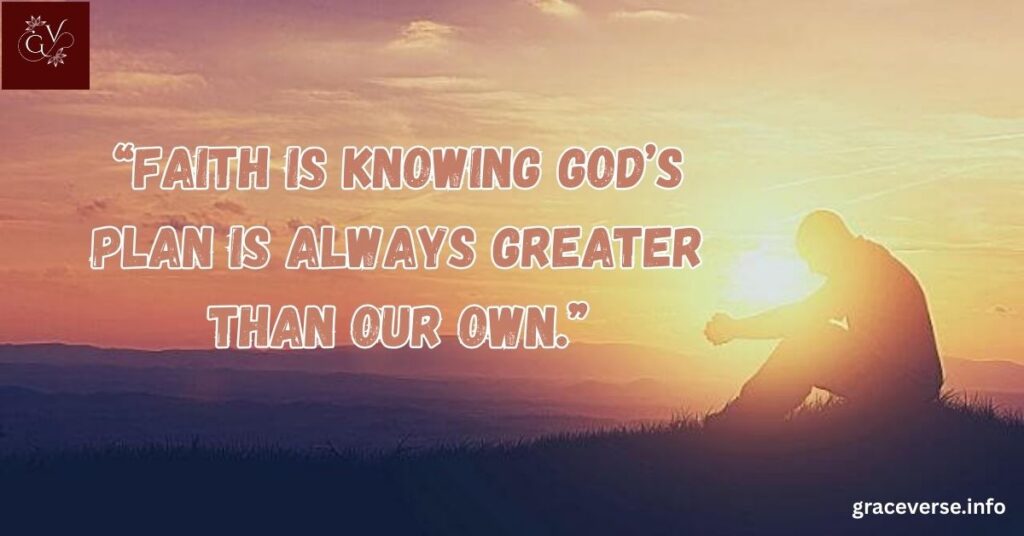 Trusting God’s Plan for the Days Ahead