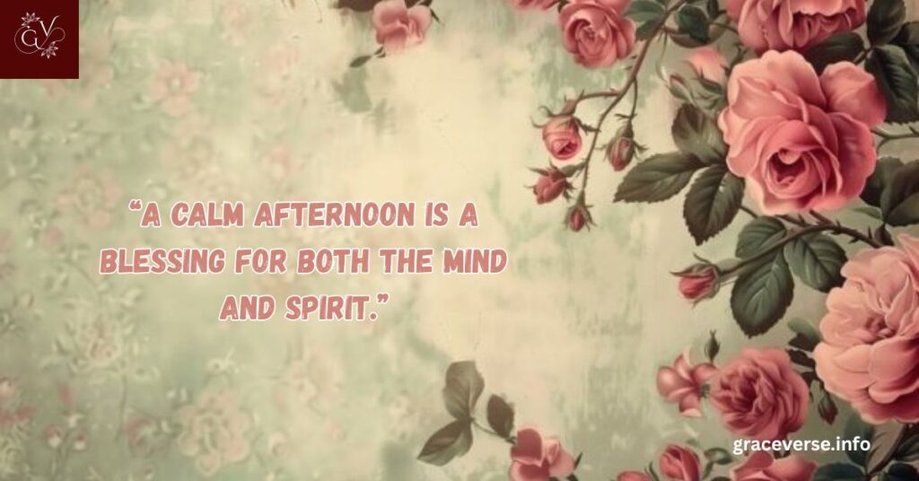 Afternoon Wednesday Blessings for Calmness