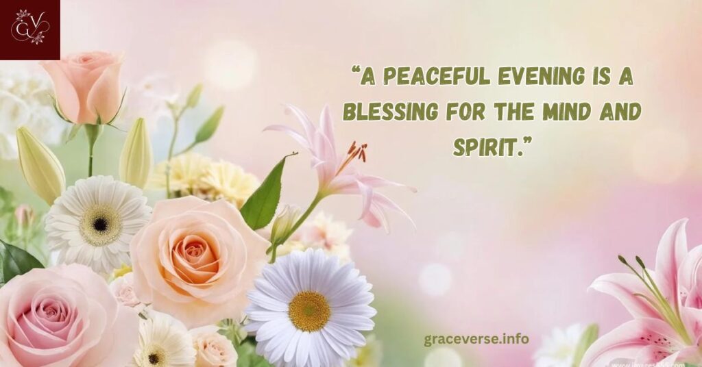 Evening Positive Wednesday Blessings for Peace