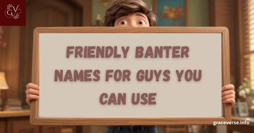 Friendly Banter Names for Guys You Can Use