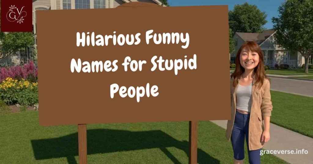 Hilarious Funny Names for Stupid People