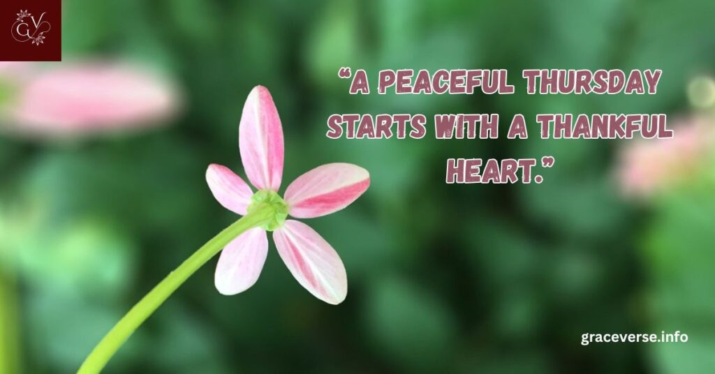 Peaceful Thursday Morning Prayers