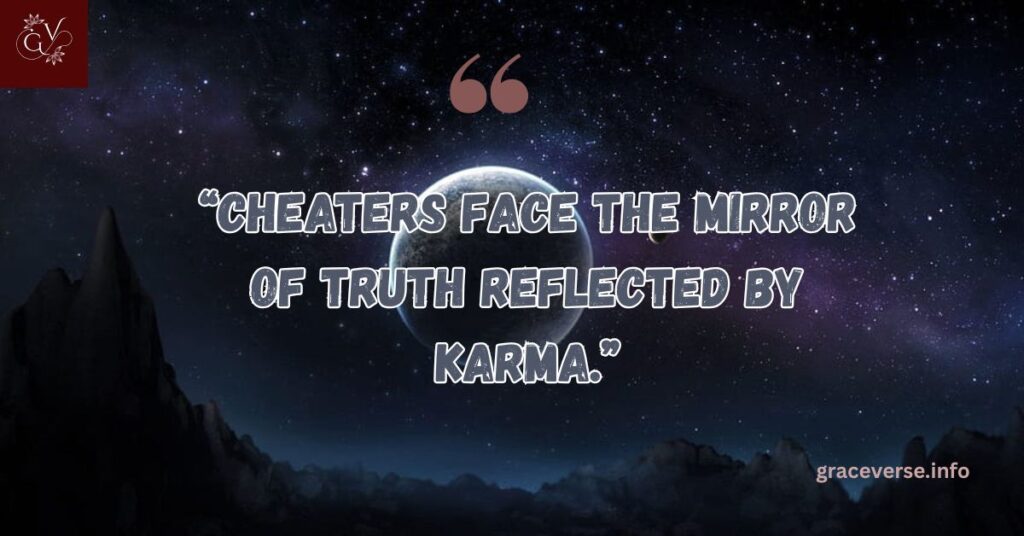 Signs of Karma Catching Up with Cheaters