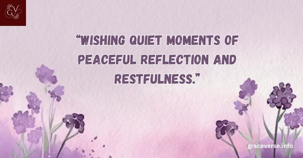 Simple Evening Words of Comfort