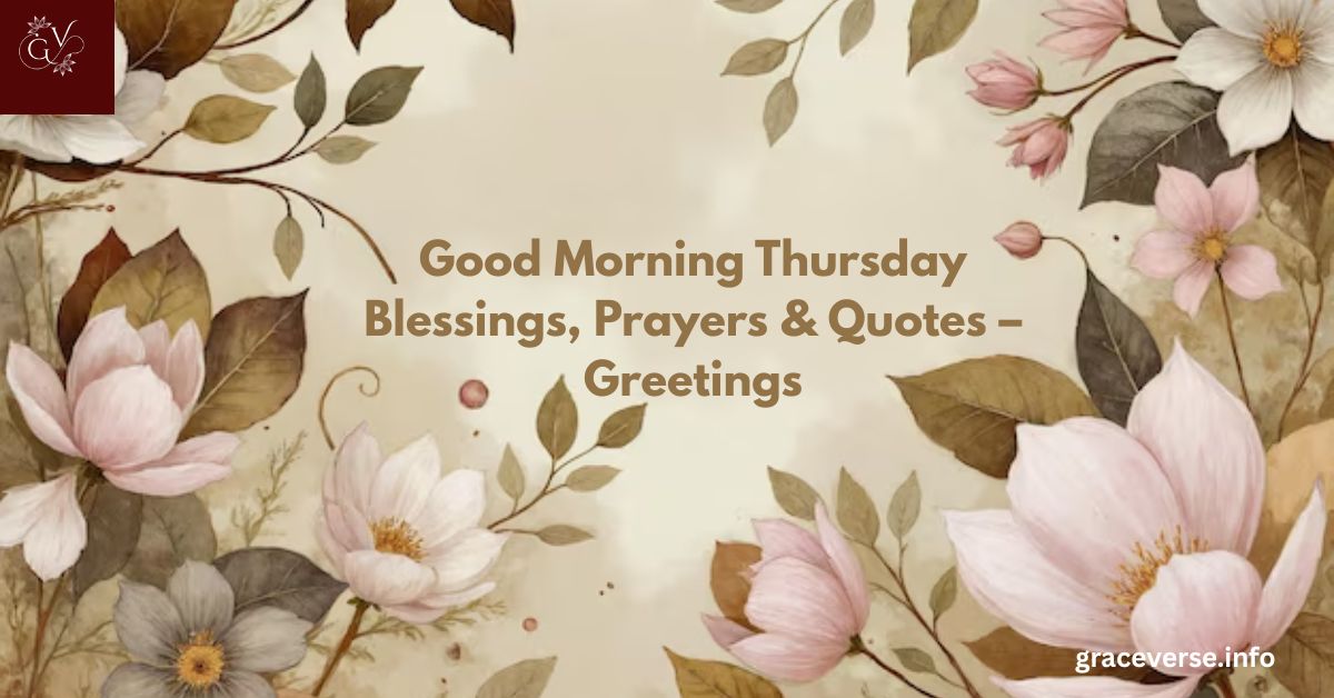 Good Morning Thursday Blessings, Prayers & Quotes – Greetings